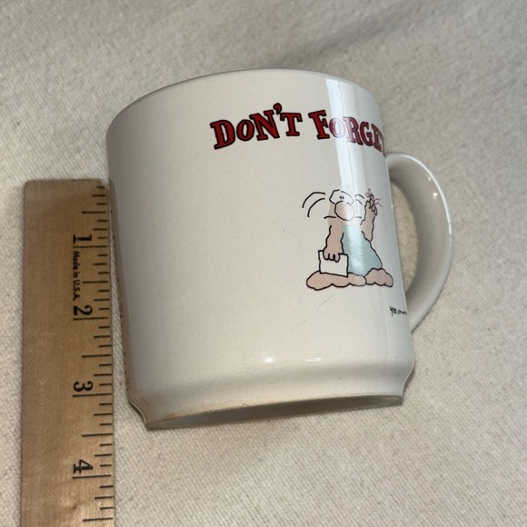 VTG 1987 Yolanda Nave "Don't Forget... I Love You"‎ Cartoon Comic Anna B Mug - Picture 5 of 5